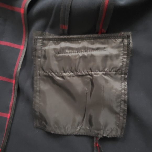 NorthStyle Women's Navy Blue Blazer with Red window Pane Plaid print Sz XL EUC - Picture 8 of 15